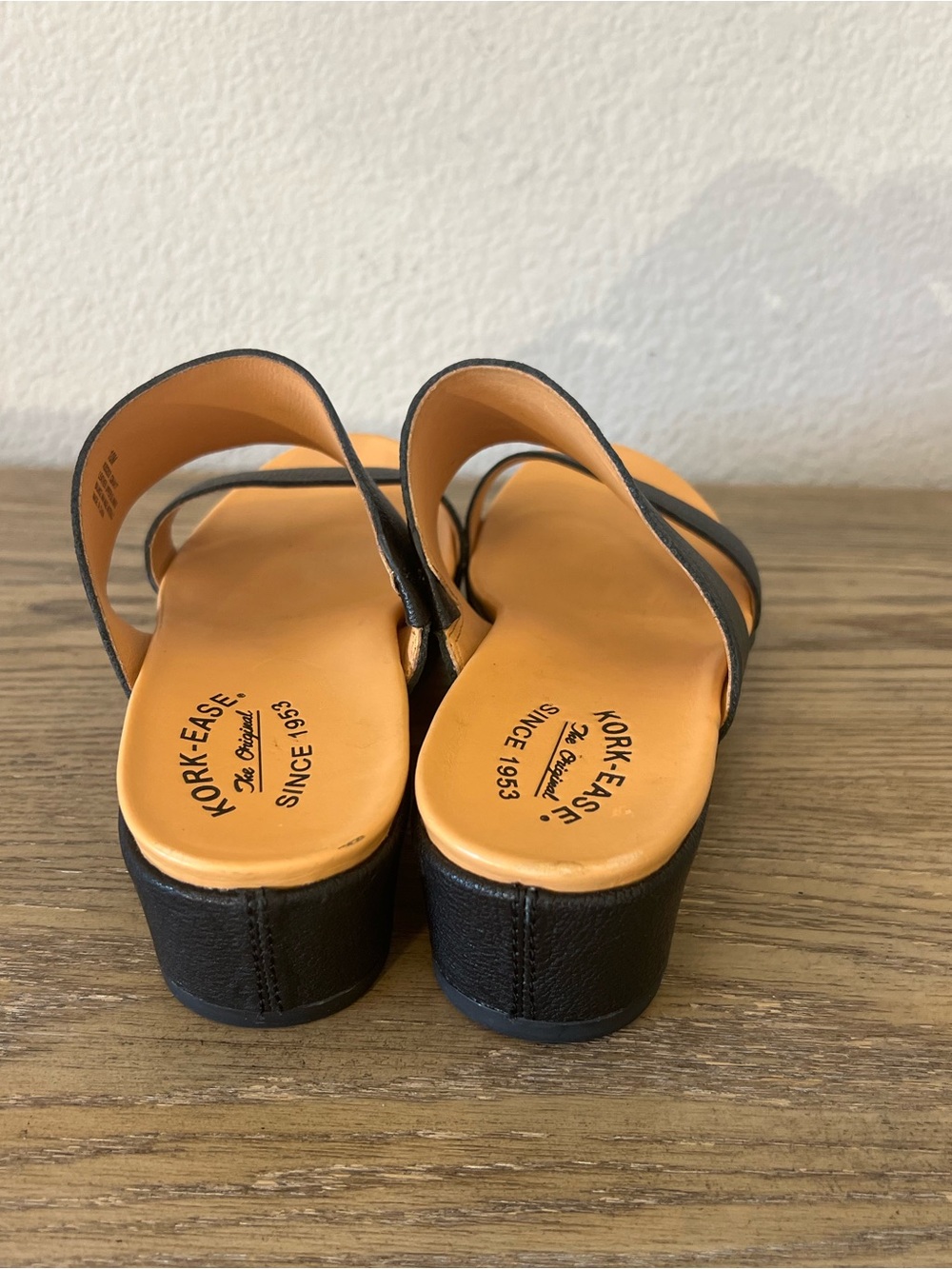 Kork-Ease Kane black Leather Slide Sandals Sz 10 casual comfort minimalist - Picture 8 of 10